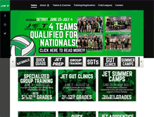 Tablet Screenshot of jetvolleyball.com